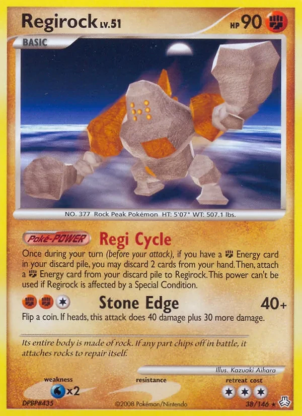 Regirock 38/146 Legends Awakened Pokémon card