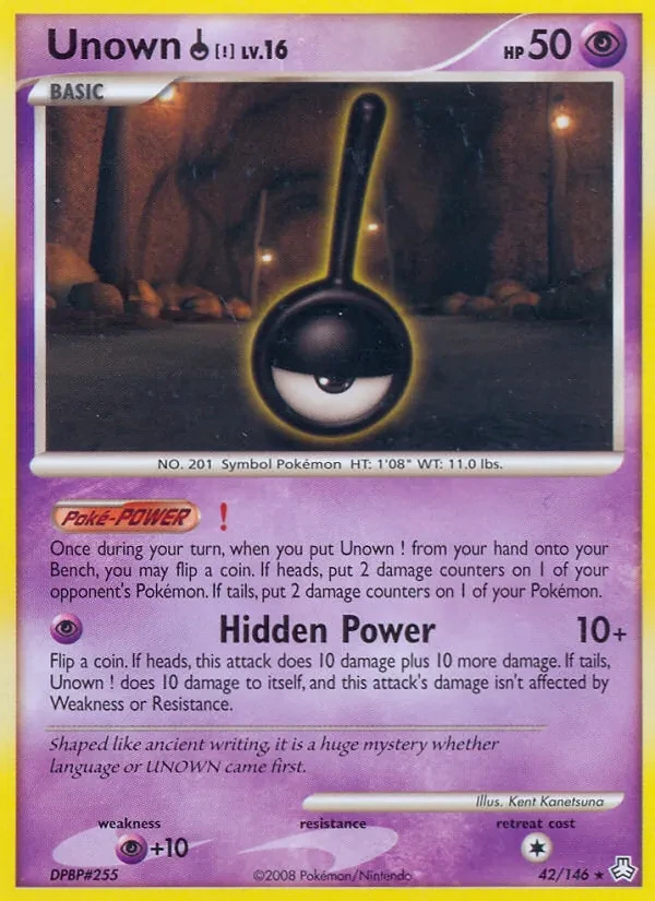 Unown ! 42/146 Legends Awakened Pokémon card