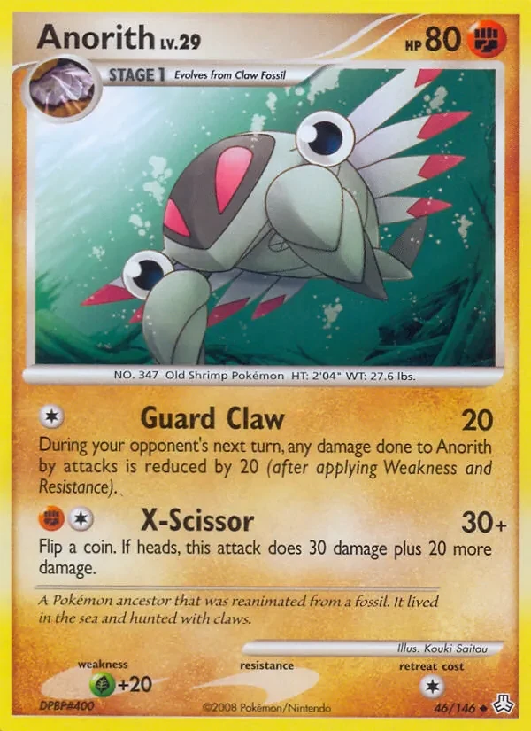 Anorith 46/146 Legends Awakened Pokémon card