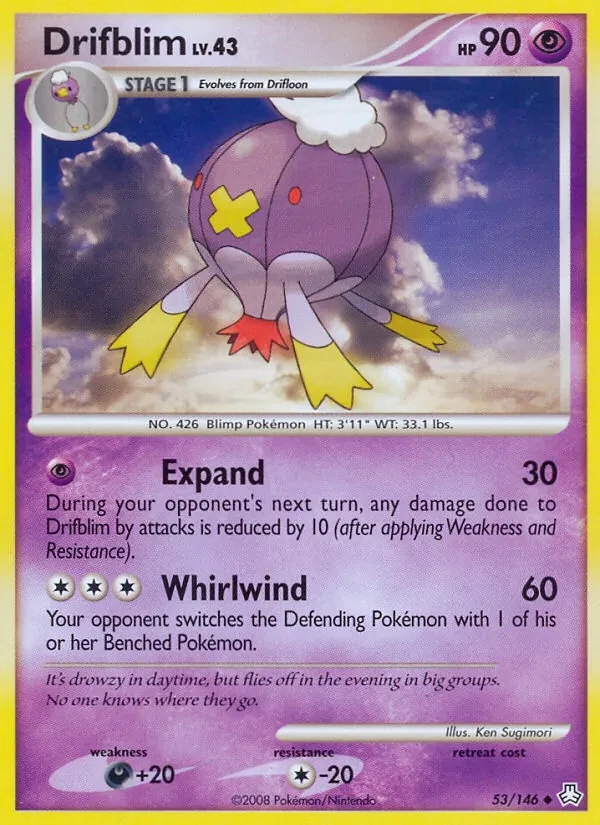 Drifblim 53/146 Legends Awakened Pokémon card