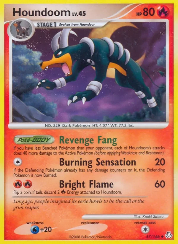 Houndoom 57/146 Legends Awakened Pokémon card