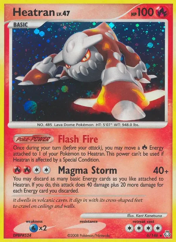 Heatran 6/146 Legends Awakened Pokémon card