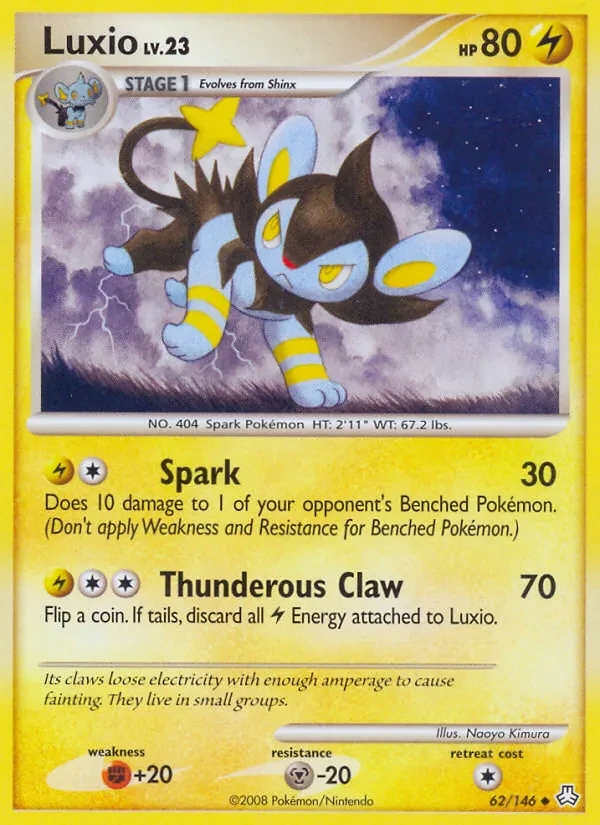 Luxio 62/146 Legends Awakened Pokémon card