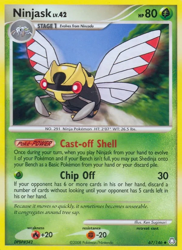 Ninjask 67/146 Legends Awakened Pokémon card