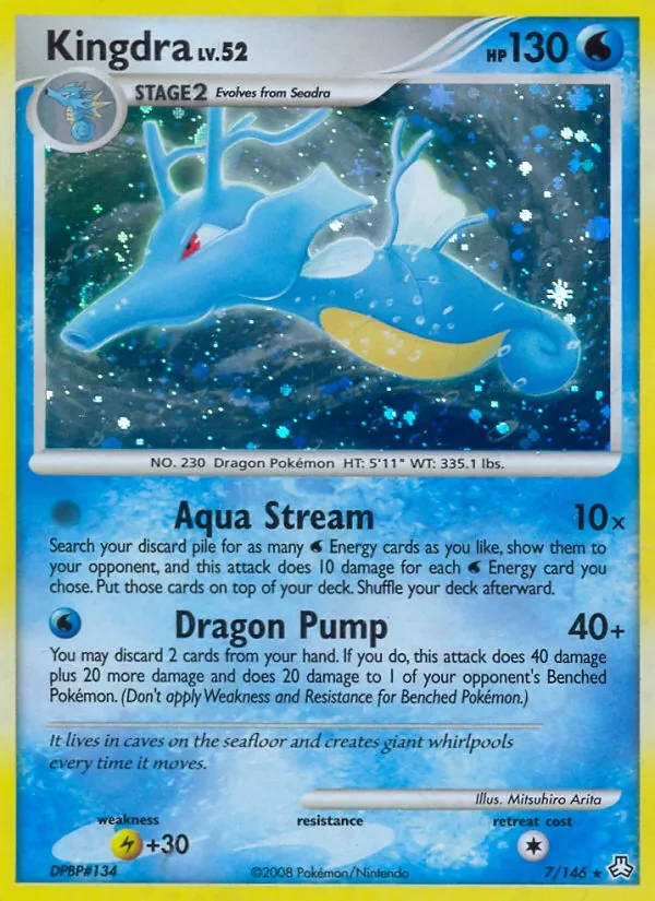 Kingdra 7/146 Legends Awakened Pokémon card
