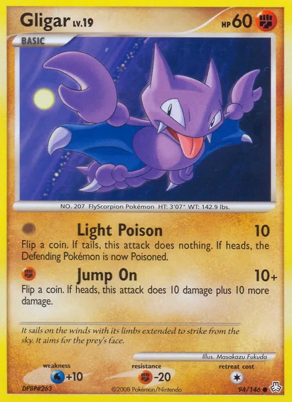 Gligar 94/146 Legends Awakened Pokémon card