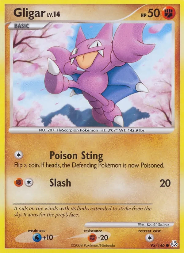 Gligar 95/146 Legends Awakened Pokémon card