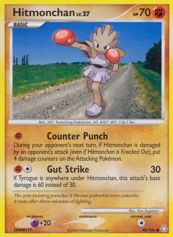 Hitmonchan 99/146 Legends Awakened Pokémon card