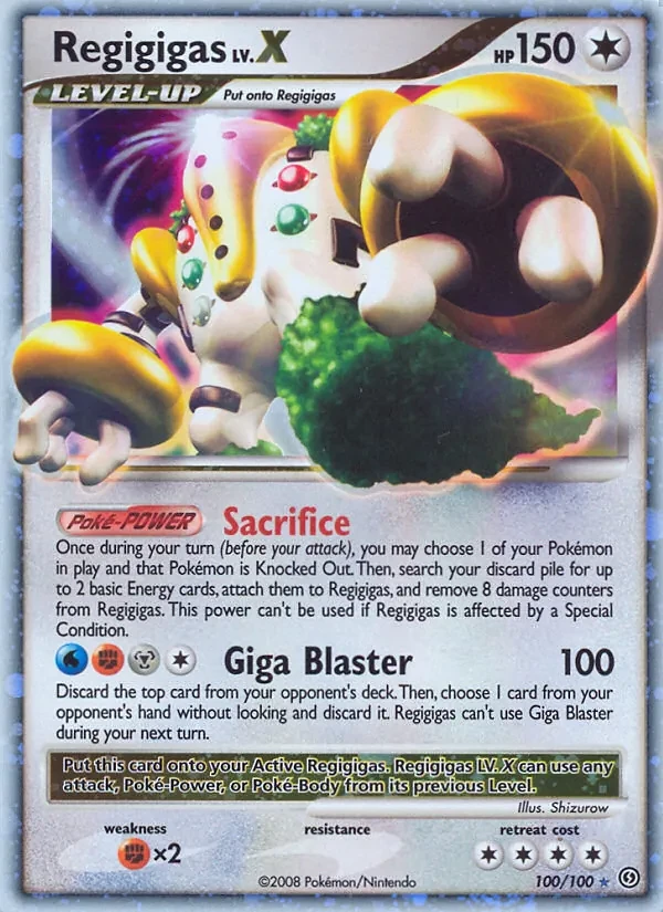 Regigigas 100/100 Stormfront Pokémon card