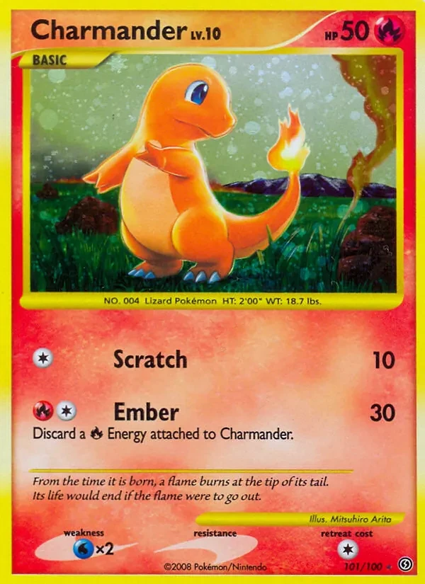 Charmander 101/100 Stormfront Pokémon kaart