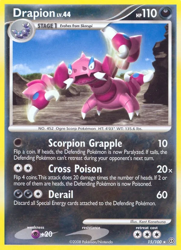 Drapion 15/100 Stormfront Pokémon card