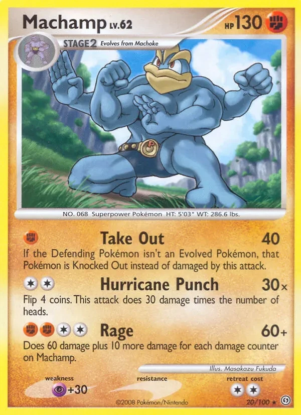 Machamp 20/100 Stormfront Pokémon card