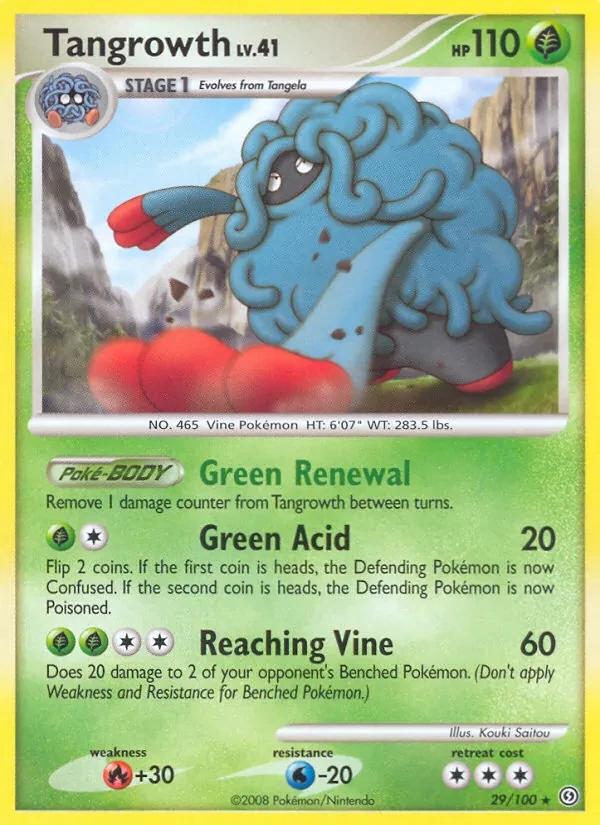 Tangrowth 29/100 Stormfront Pokémon card