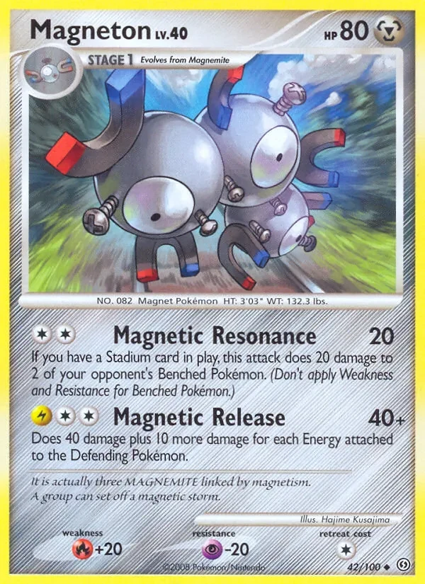 Magneton 42/100 Stormfront Pokémon card