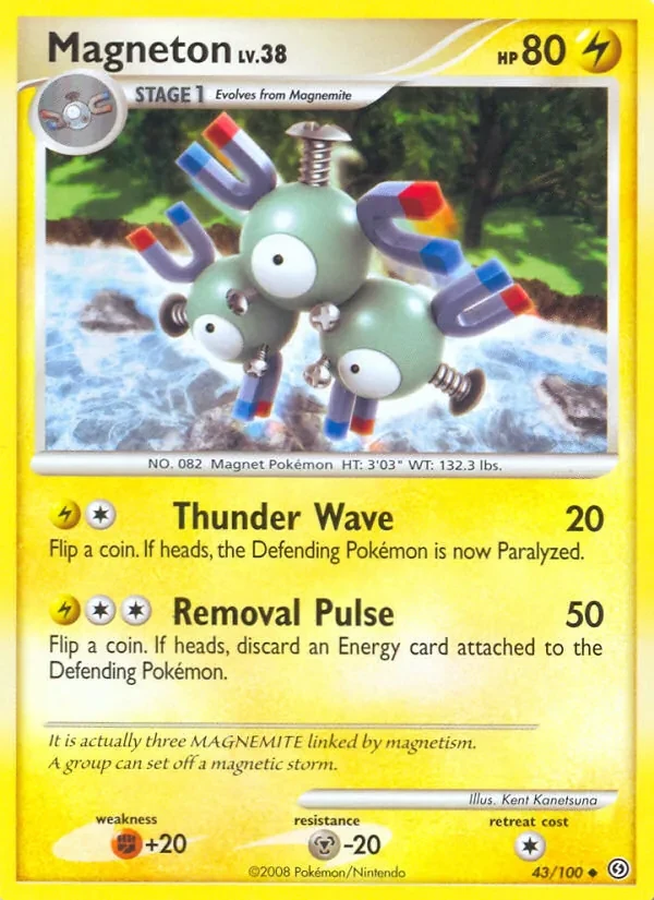 Magneton 43/100 Stormfront Pokémon card