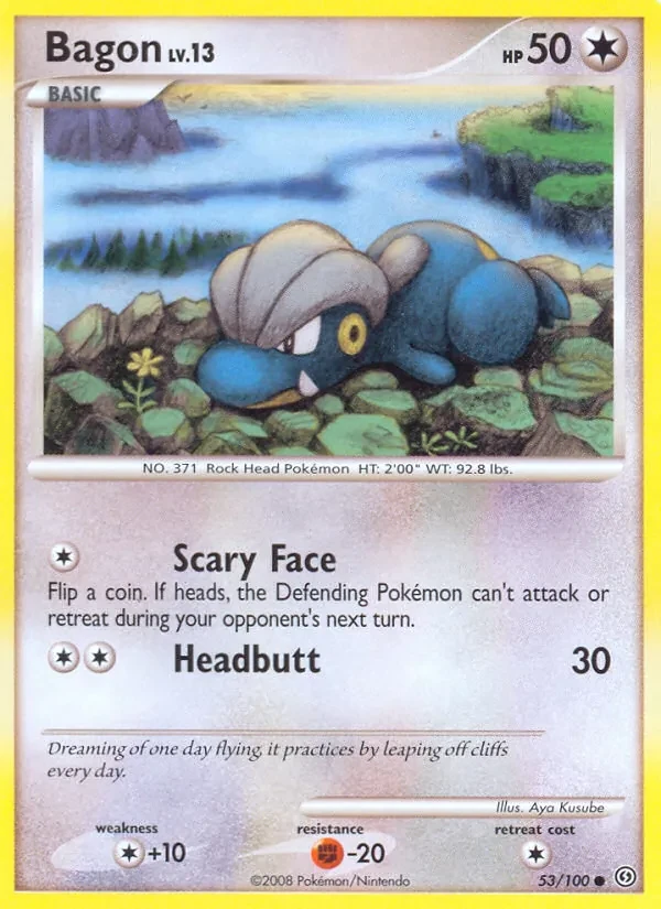 Bagon 53/100 Stormfront Pokémon Karte