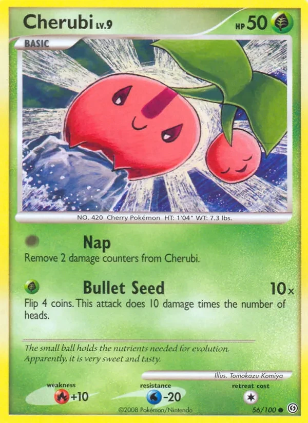 Carte Pokémon Cherubi 56/100 Stormfront
