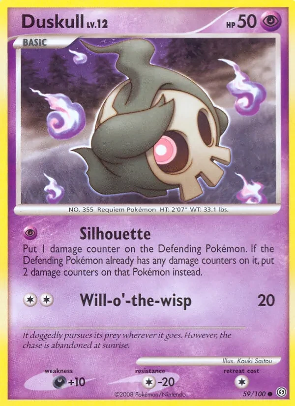 Duskull 59/100 Stormfront Pokémon card
