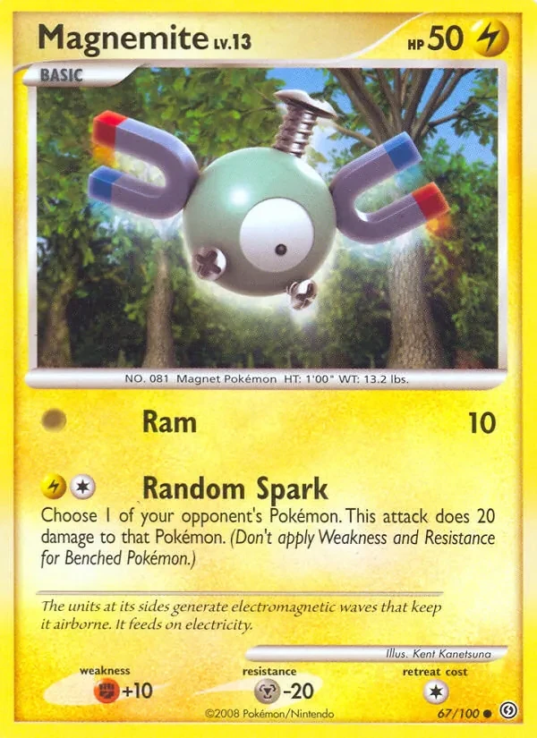 Magnemite 67/100 Stormfront Pokémon card