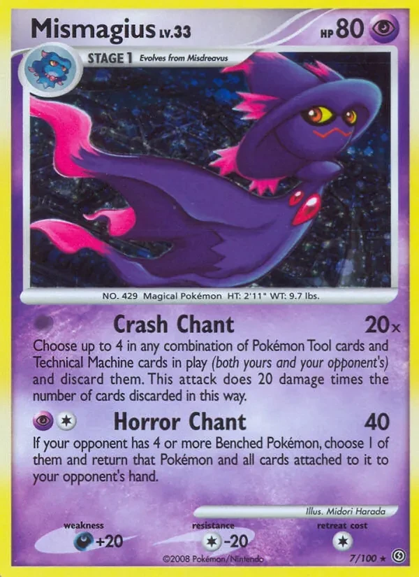 Mismagius 7/100 Stormfront Pokémon card
