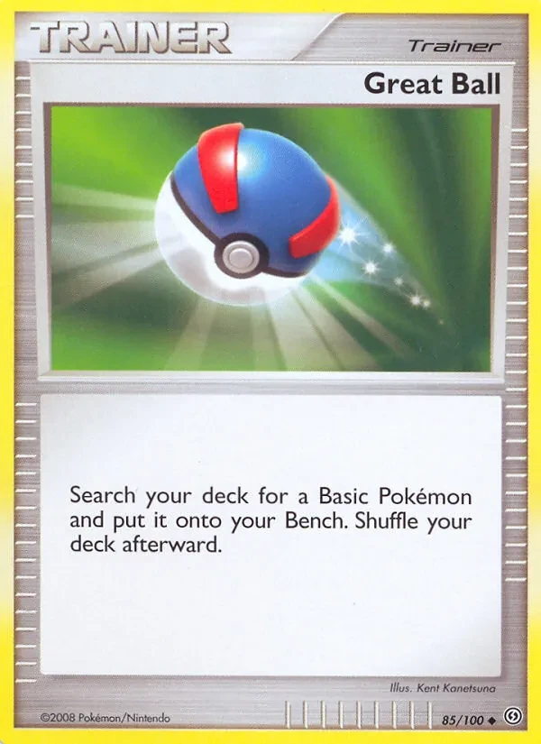 Great Ball 85/100 Stormfront Pokémon card
