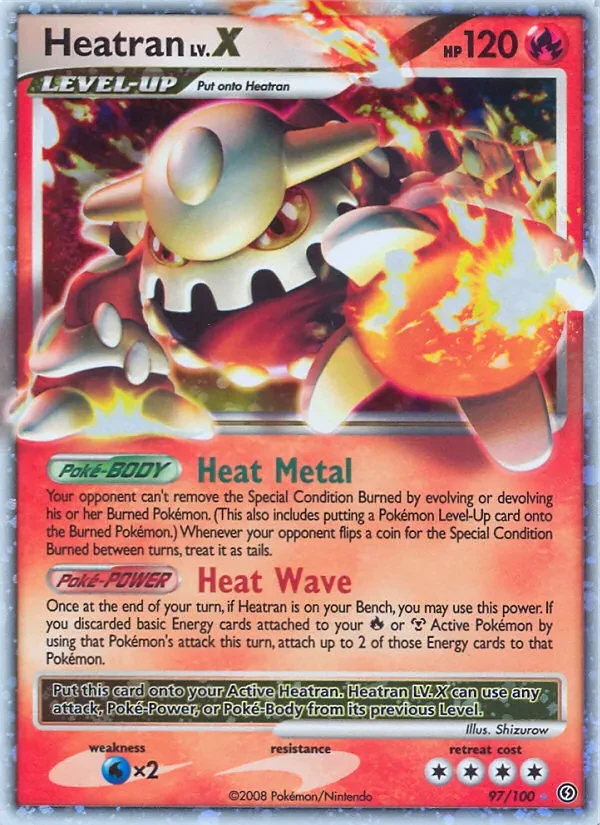 Heatran 97/100 Stormfront Pokémon Karte