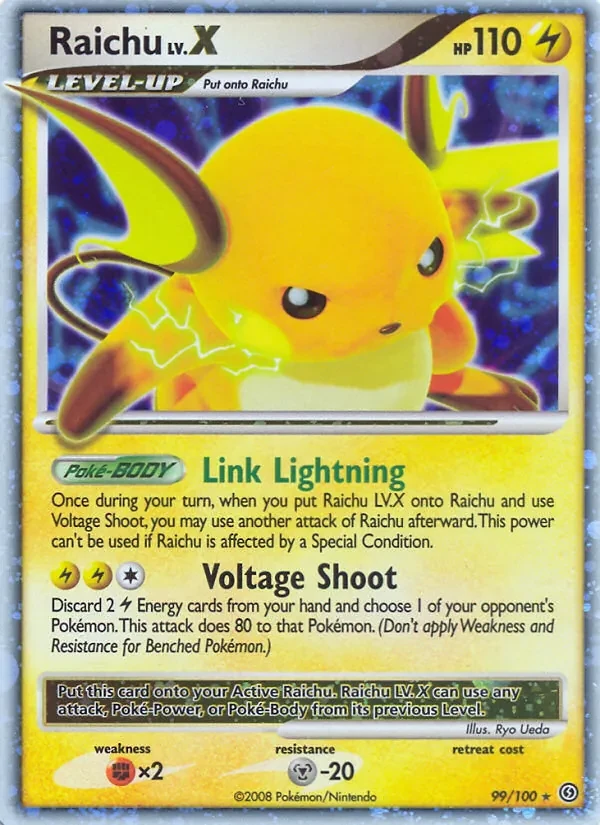 Raichu 99/100 Stormfront Pokémon card
