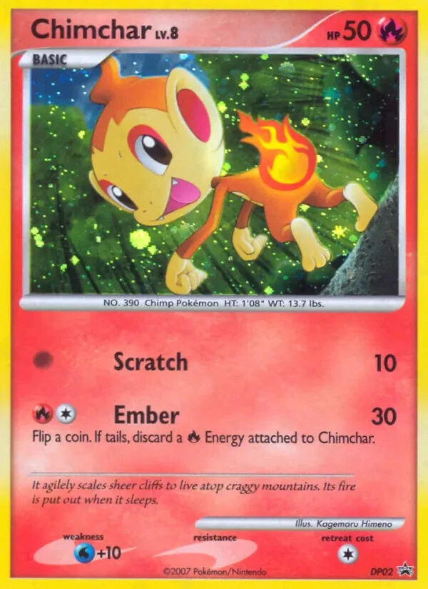 Chimchar DP02 DP Black Star Promos Pokémon card