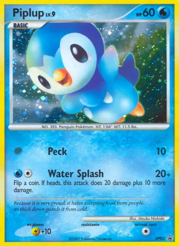 Piplup DP03 DP Black Star Promos Pokémon card