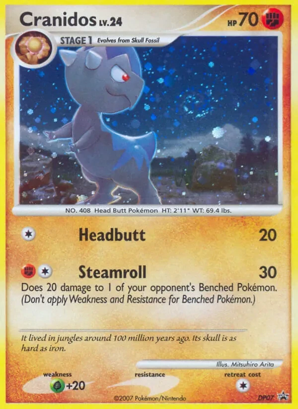 Cranidos DP07 DP Black Star Promos Pokémon card
