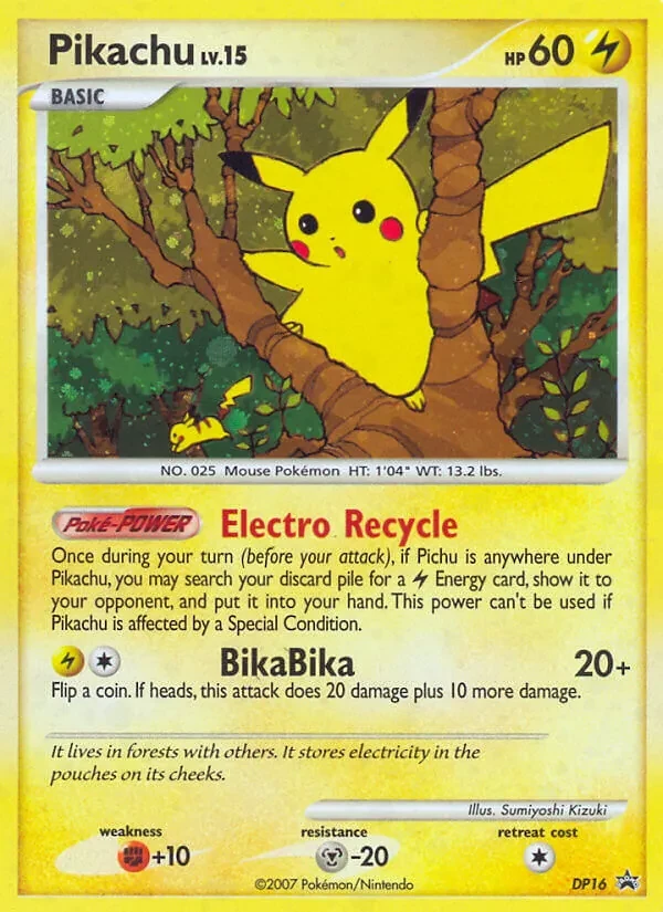 Pikachu DP16 DP Black Star Promos Pokémon card