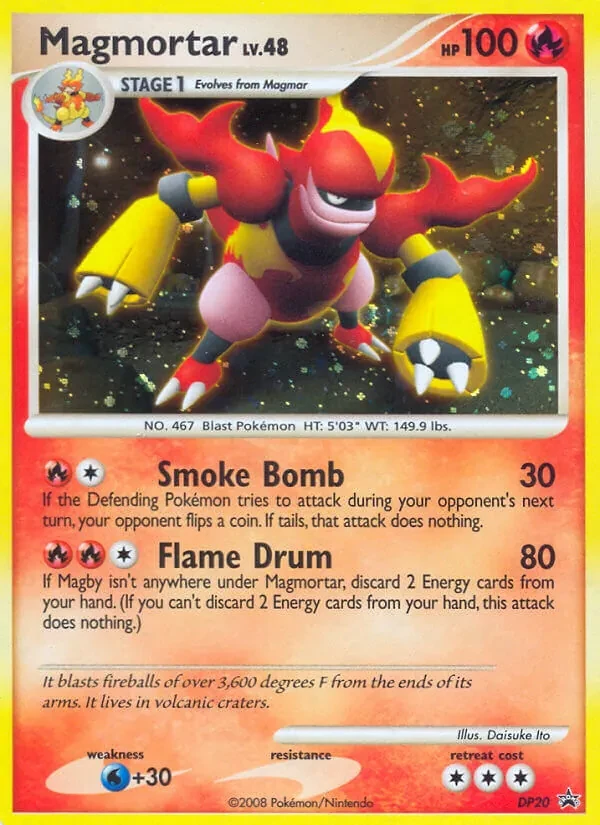 Magmortar DP20 DP Black Star Promos Pokémon card