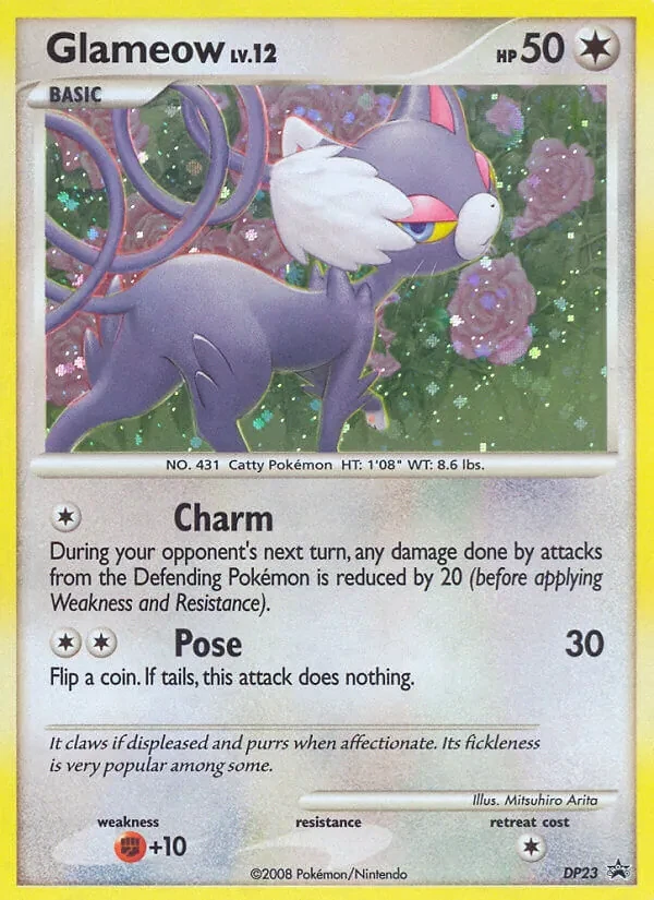 Glameow DP23 DP Black Star Promos Pokémon Karte
