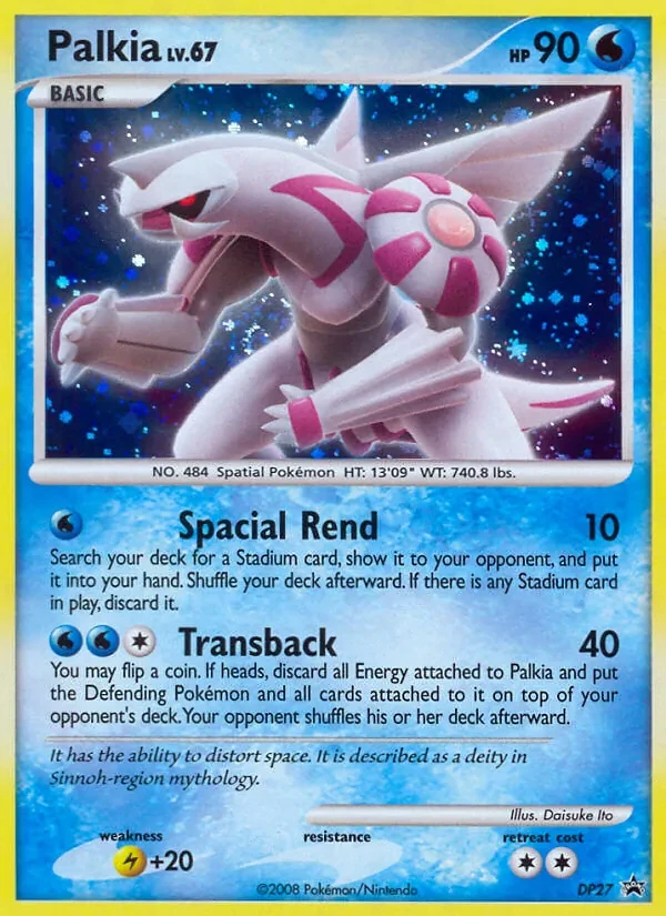 Palkia DP27 DP Black Star Promos Pokémon card