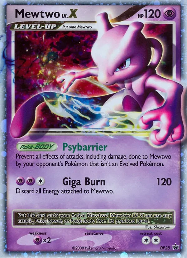 Mewtwo DP28 DP Black Star Promos Pokémon card