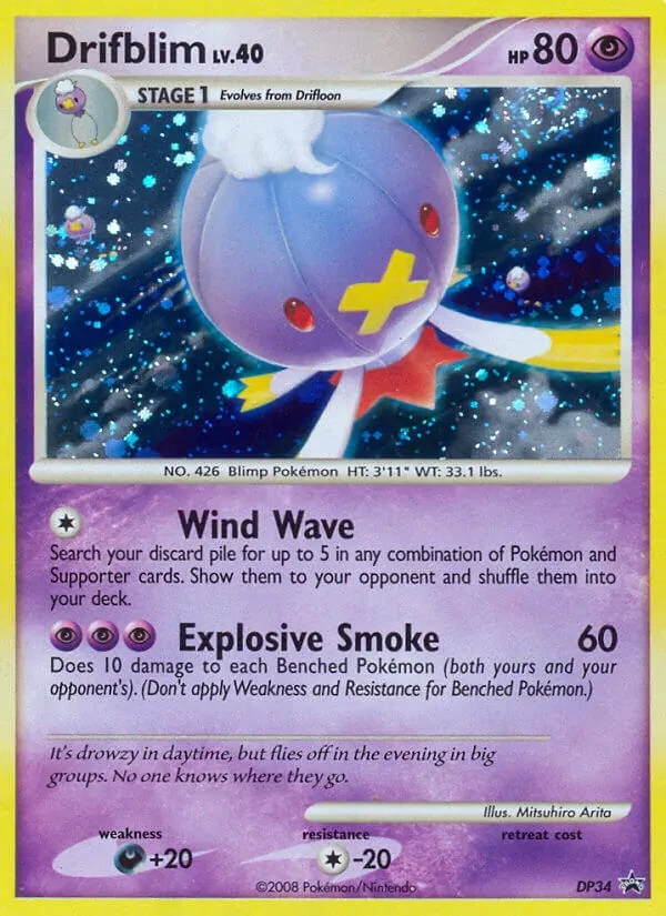 Drifblim DP34 DP Black Star Promos Pokémon card