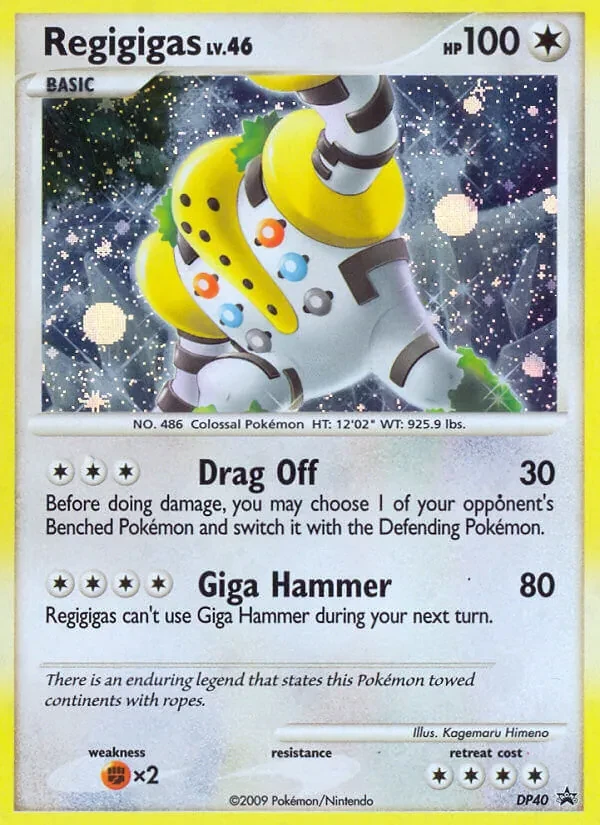 Regigigas DP40 DP Black Star Promos Pokémon card