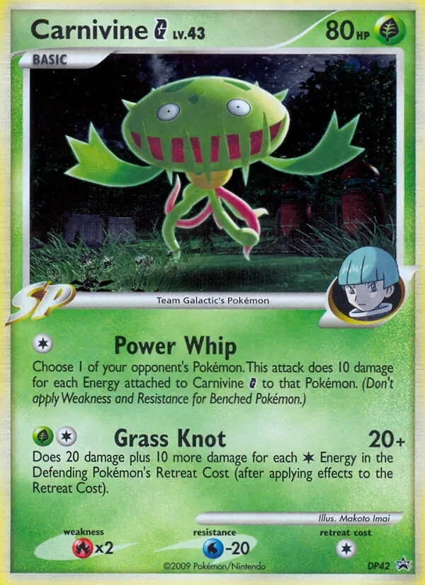 Carnivine G DP42 DP Black Star Promos Pokémon Karte