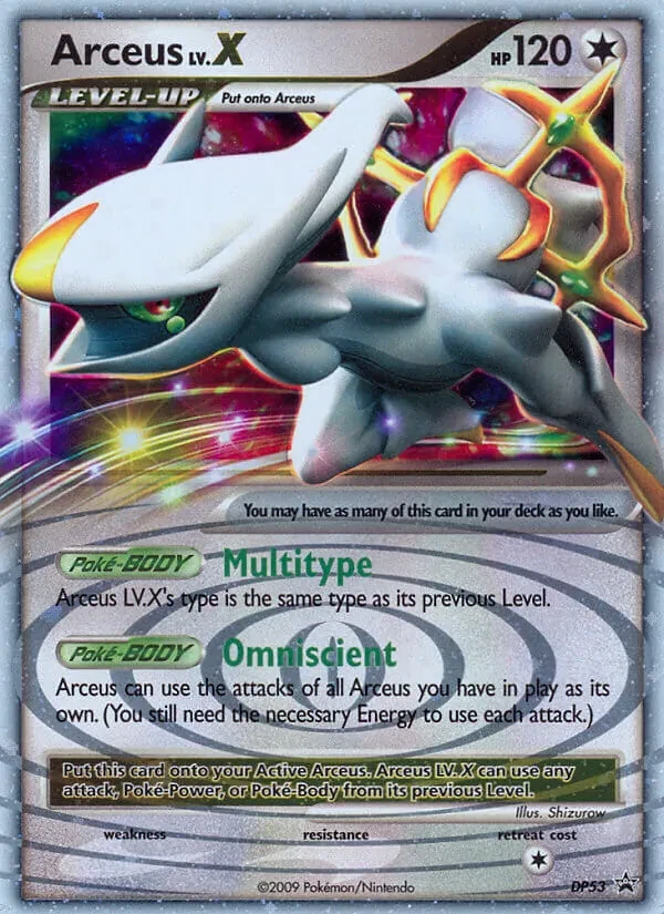 Arceus DP53 DP Black Star Promos Pokémon card