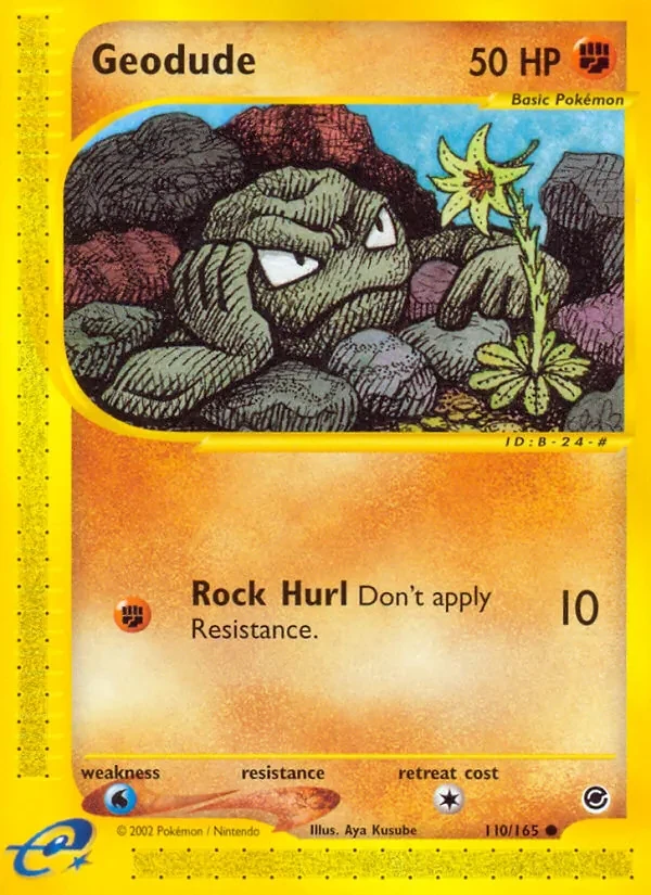 Geodude 110/165 Expedition Base Set Pokémon card