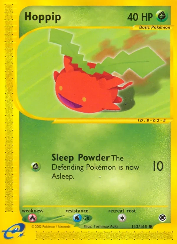 Hoppip 112/165 Expedition Base Set Pokémon card