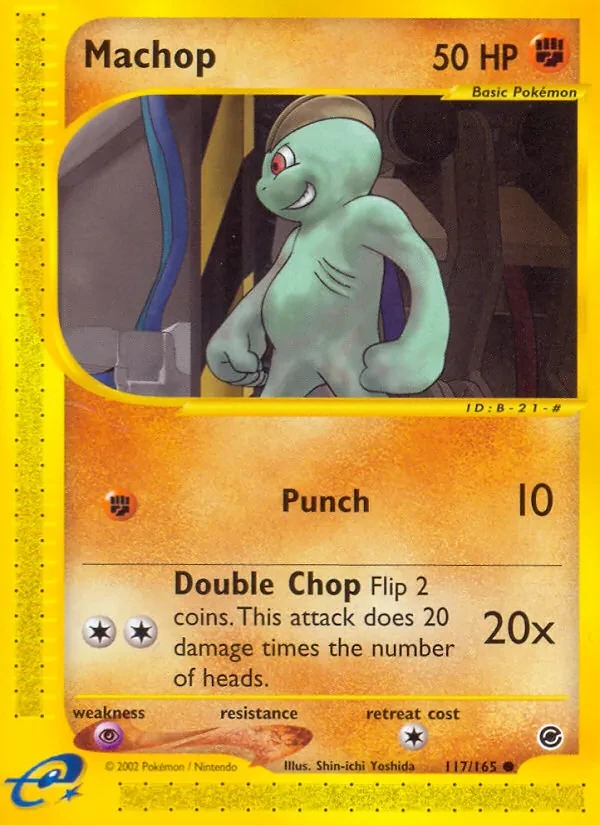 Machop 117/165 Expedition Base Set Pokémon card