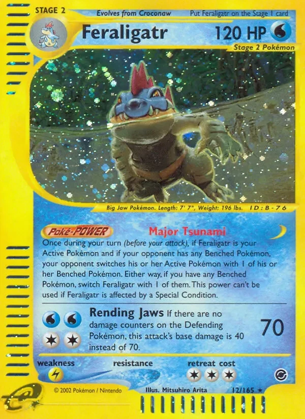 Feraligatr 12/165 Expedition Base Set Pokémon card