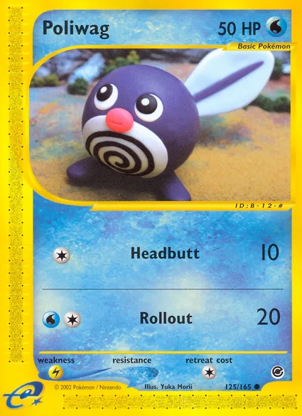Poliwag 125/165 Expedition Base Set Pokémon card