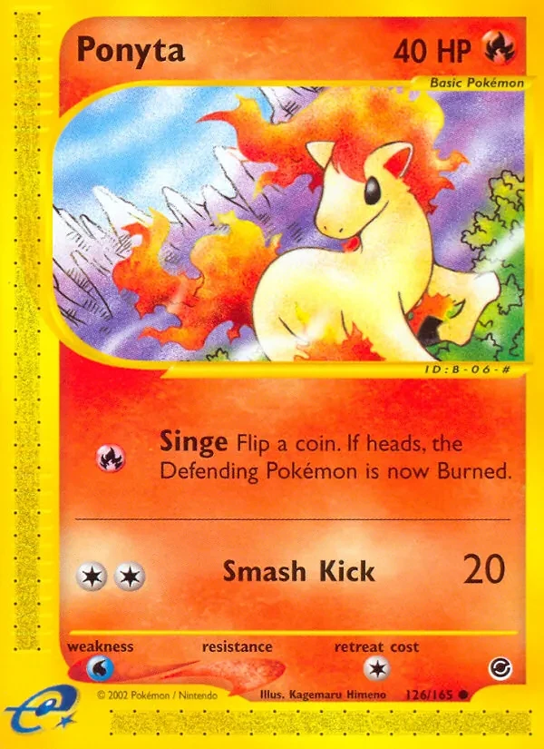 Ponyta 126/165 Expedition Base Set Pokémon card