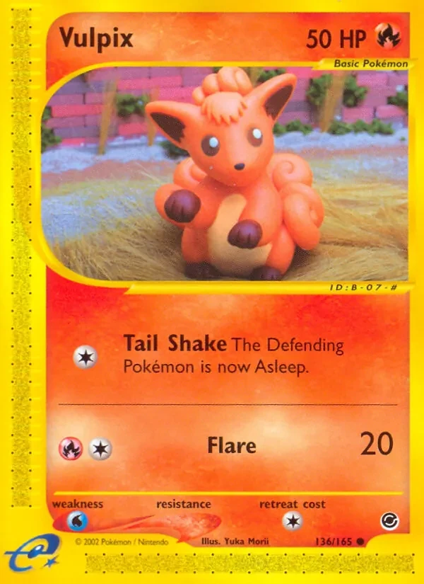 Vulpix 136/165 Expedition Base Set Pokémon card