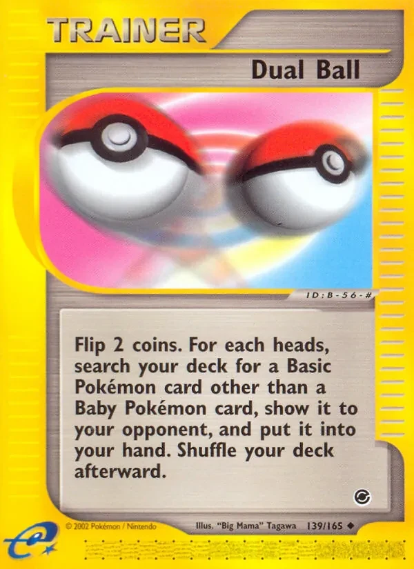 Dual Ball 139/165 Expedition Base Set Pokémon card