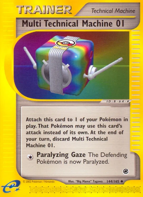 Multi Technical Machine 01 144/165 Expedition Base Set Pokémon card