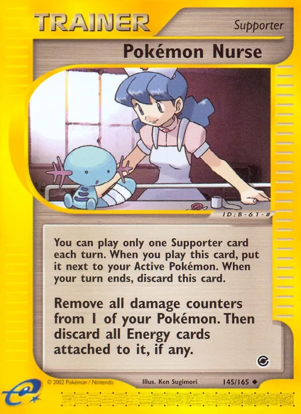 Pokémon Nurse 145/165 Expedition Base Set Pokémon card