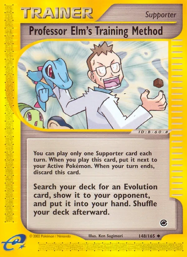 Professor Elm's Training Method 148/165 Expedition Base Set Pokémon card